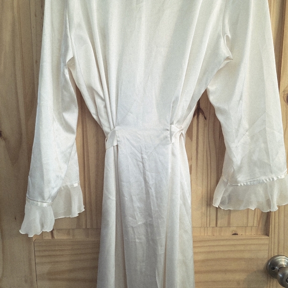 Linea Donatella Embellished Satin Long Robe - Picture 7 of 9